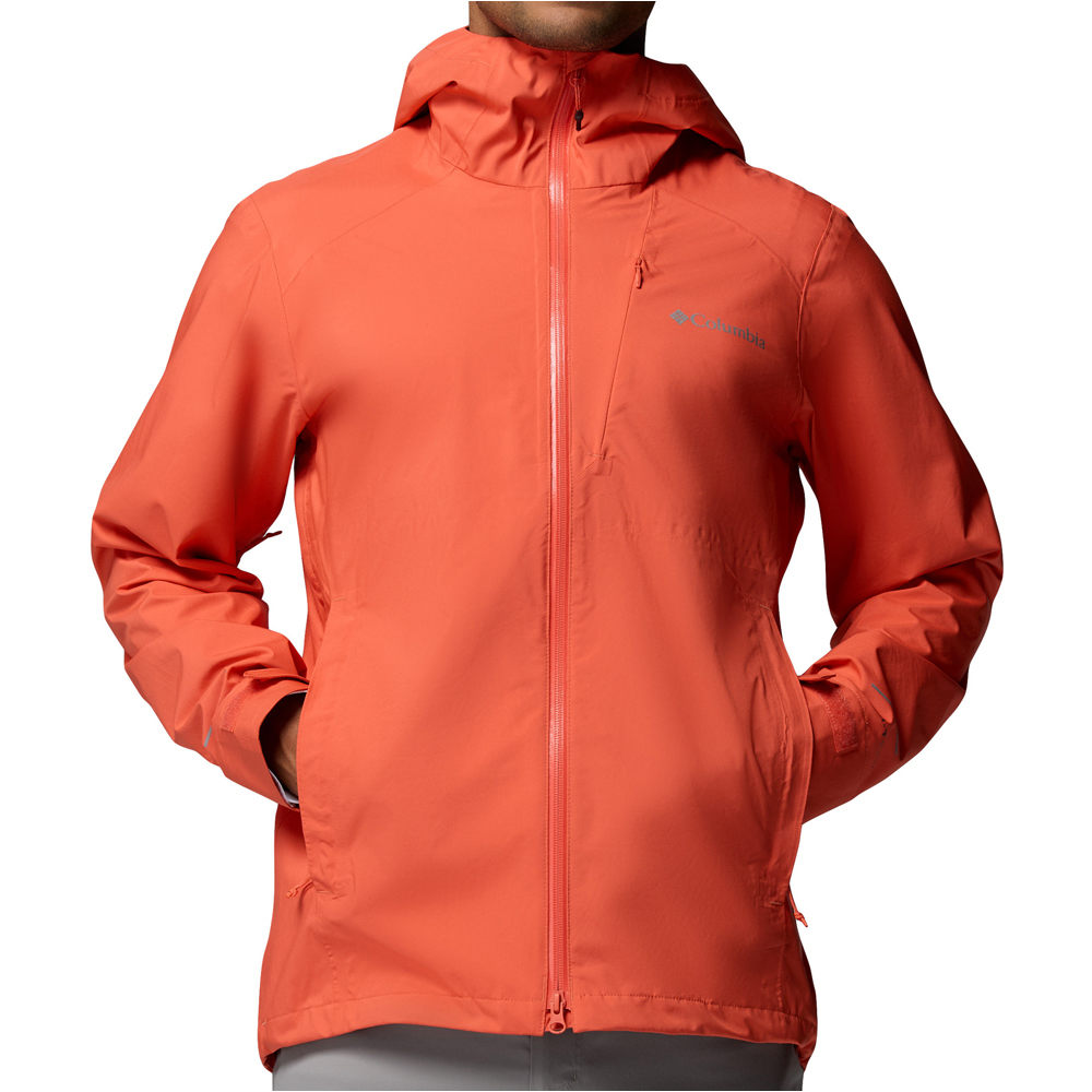 Trailborne 25l chaqueta impermeable hombre Naranja (M)