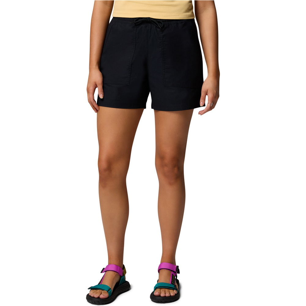 Roc ripstop pantalón corto montaña mujer Negro (L)