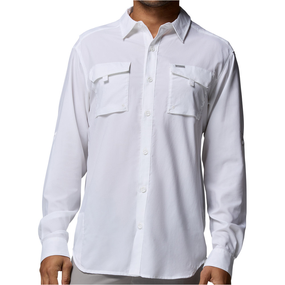 Silver ridge utility ii camisa montaña manga larga hombre Blanco (L)