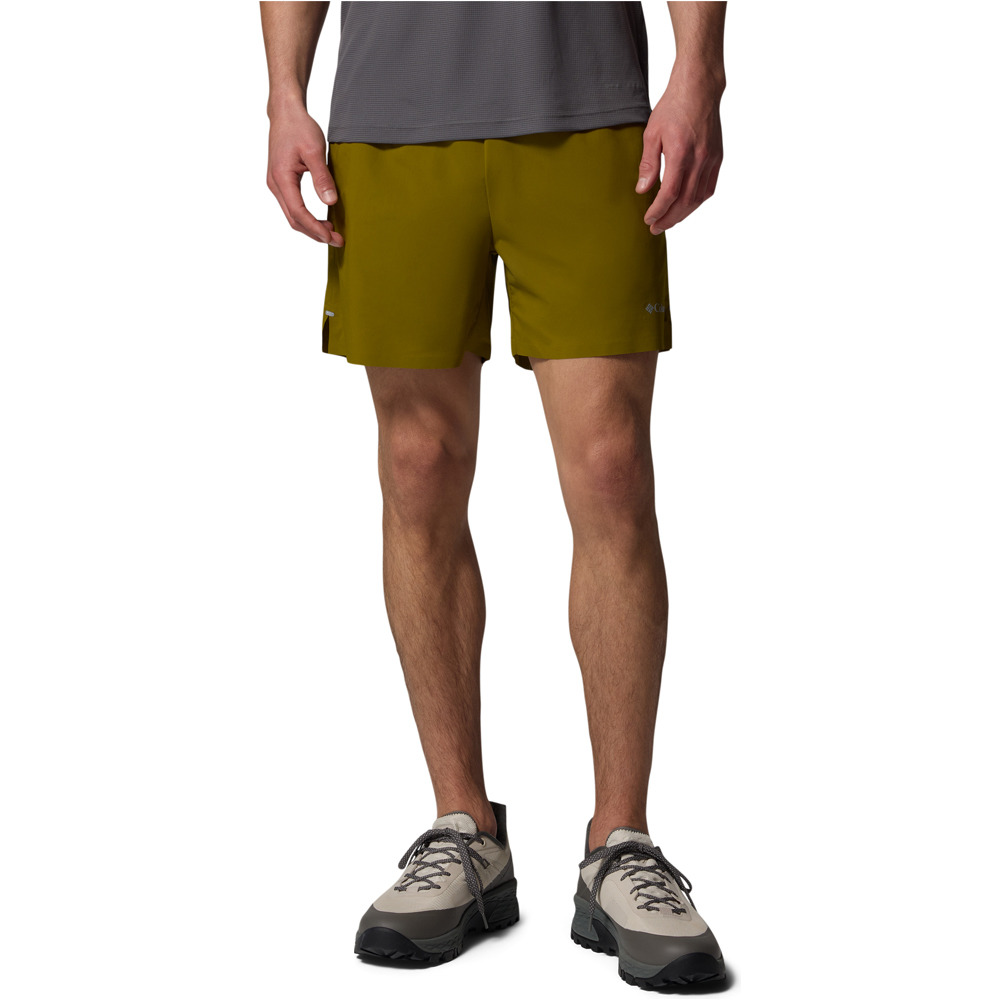 Stealth spring pantalón corto montaña hombre Verde (M)