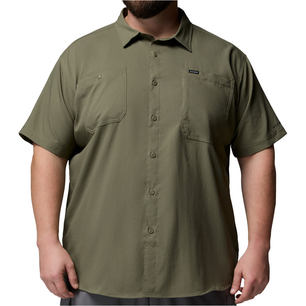 Silver ridge utility ii camisa montaña manga corta hombre Verde (XL)