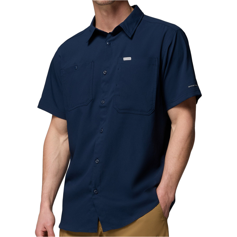 Silver ridge utility ii camisa montaña manga corta hombre Marino