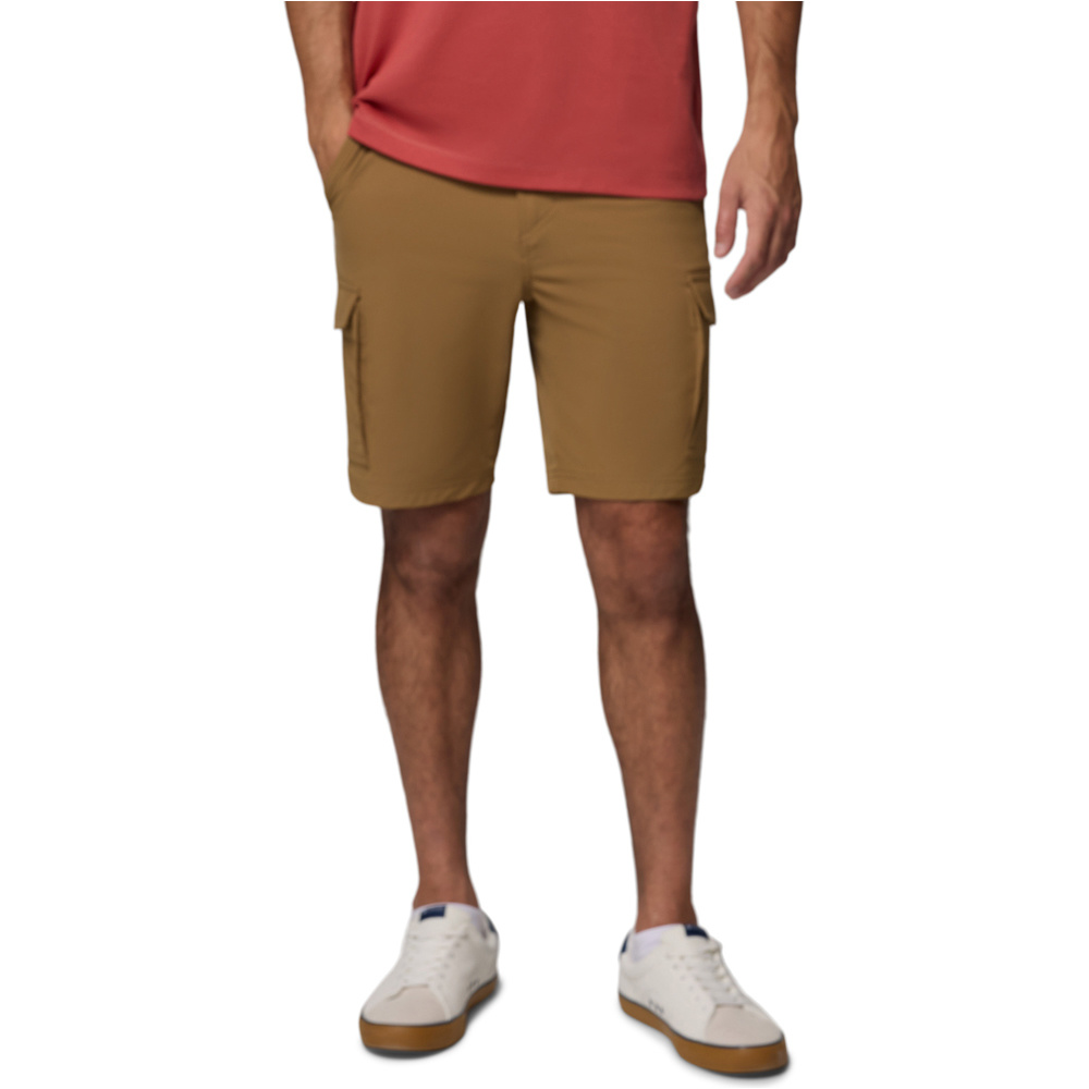 Roc tech cargo pantalón corto montaña hombre Marron (38)