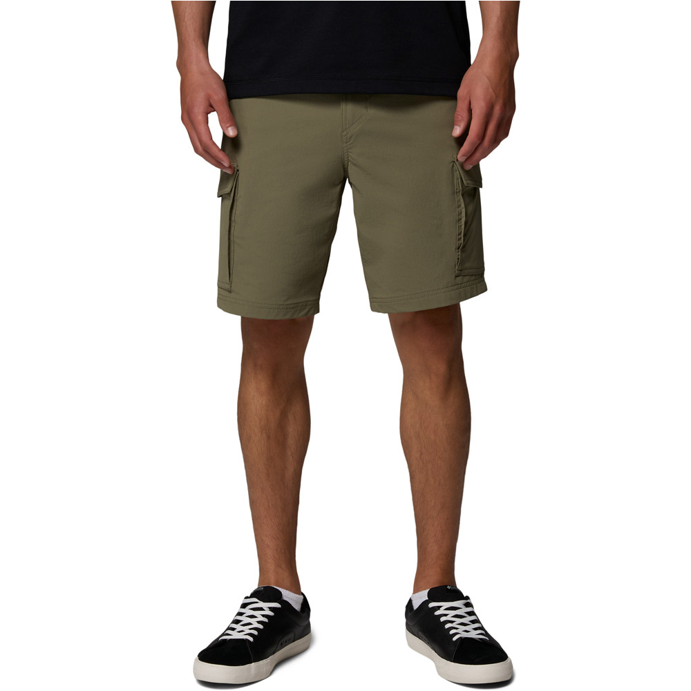 Roc tech cargo pantalón corto montaña hombre Verde (34)