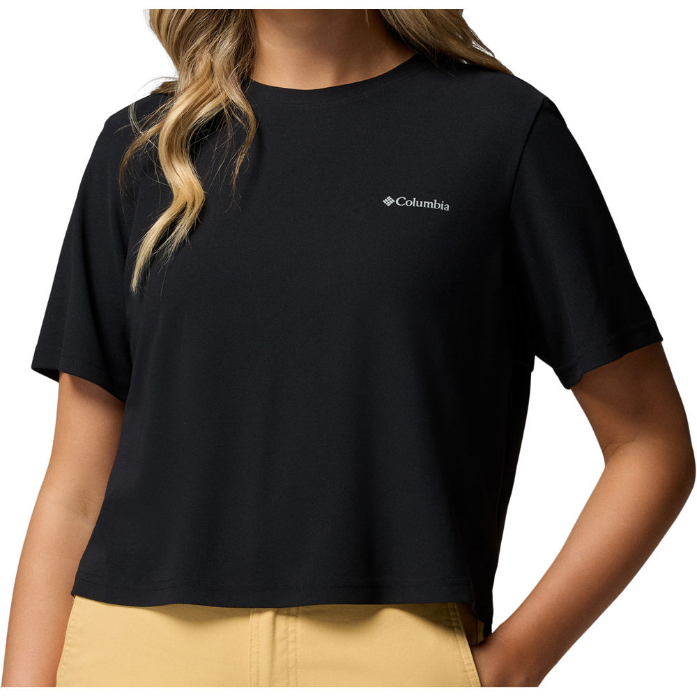 Chill creek camiseta montaña manga corta mujer Negro (M)