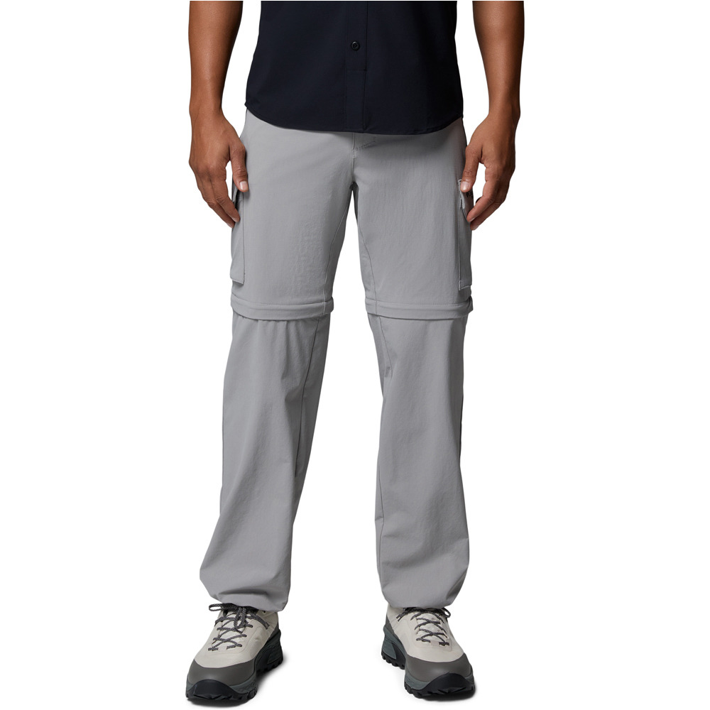 Silver ridge elite convertible pantalón montaña hombre Gris (32)