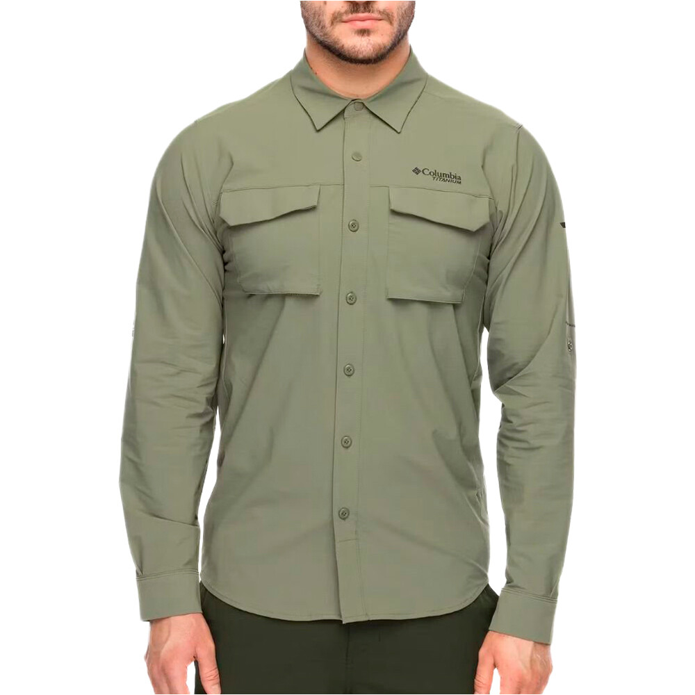 Silver ridge elite eu camisa montaña manga larga hombre Marron (L)
