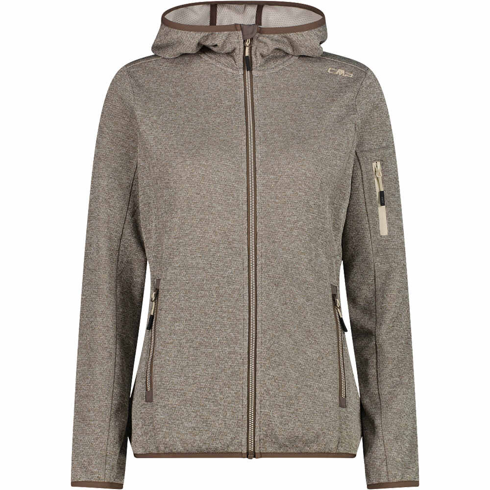 Woman jacket fix hood chaqueta outdoor mujer Marron (38)