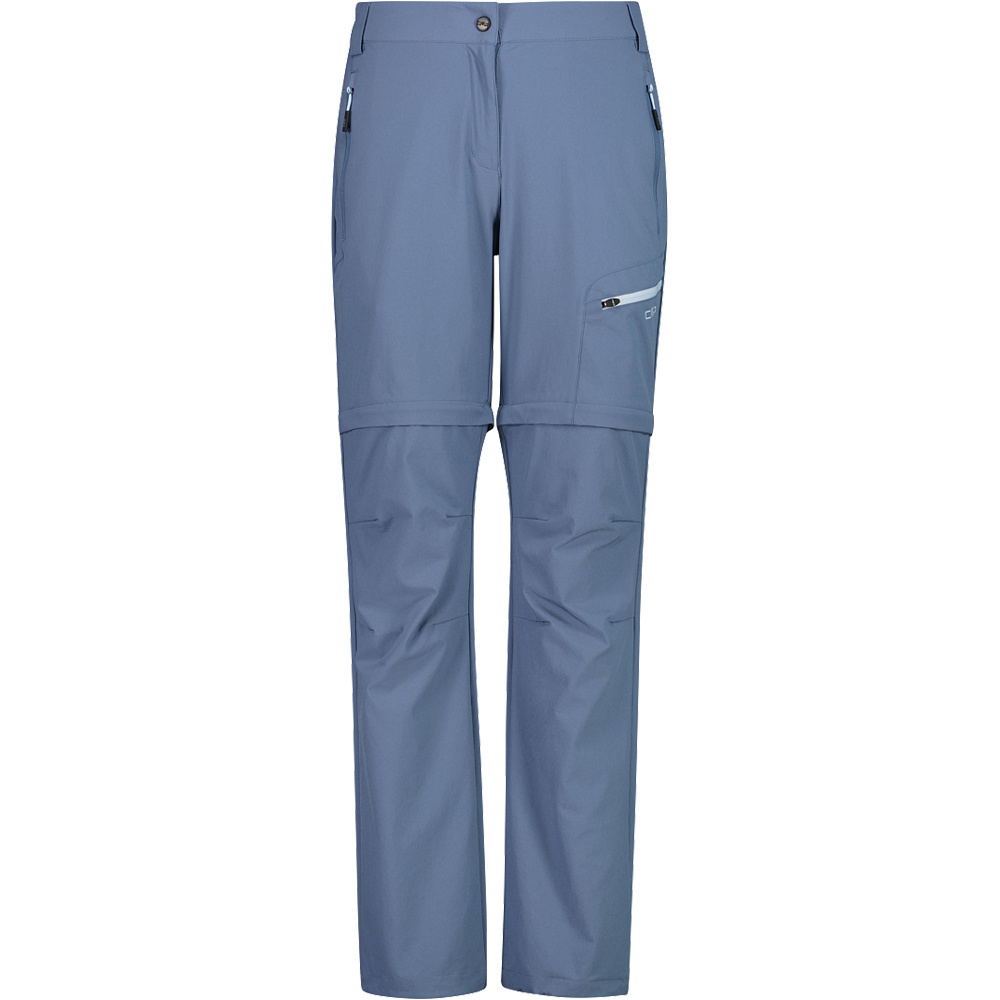Woman pant zip off pantalón montaña mujer Azul (42)