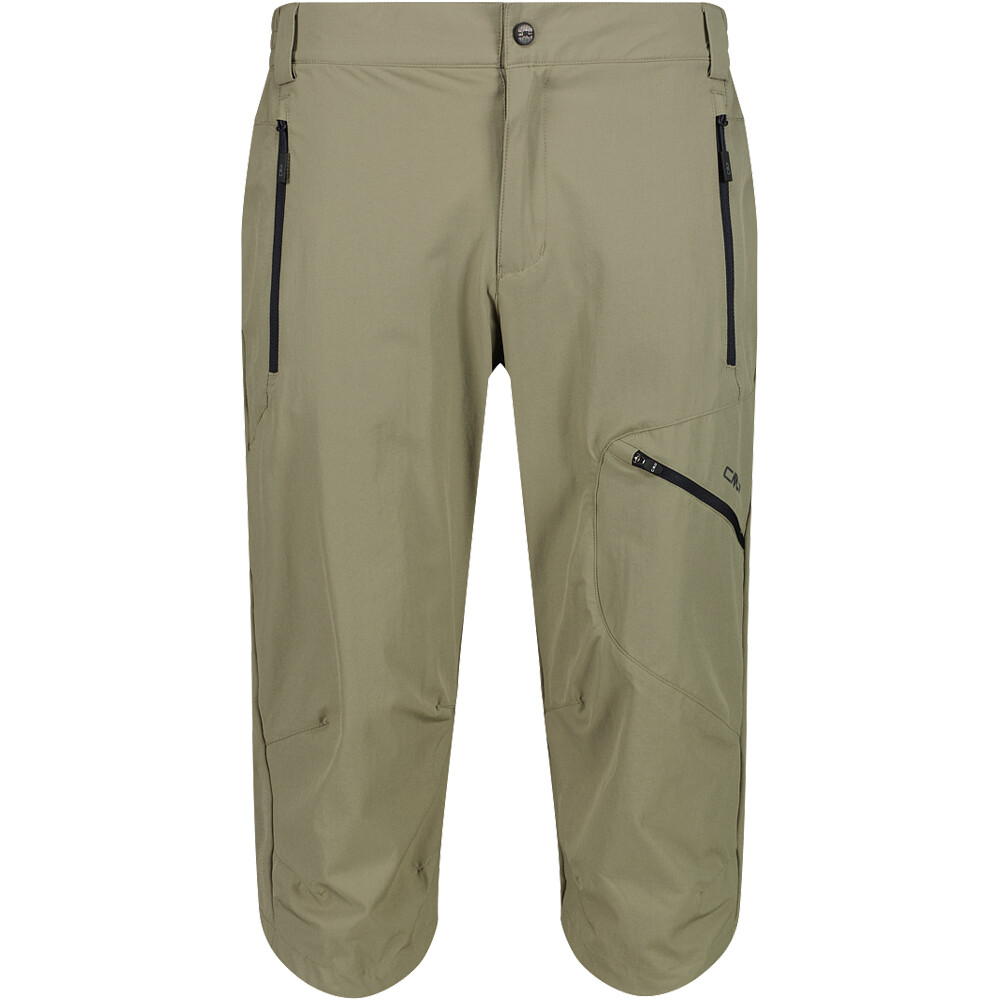 Man capri pantalón corto montaña hombre Verde (46)