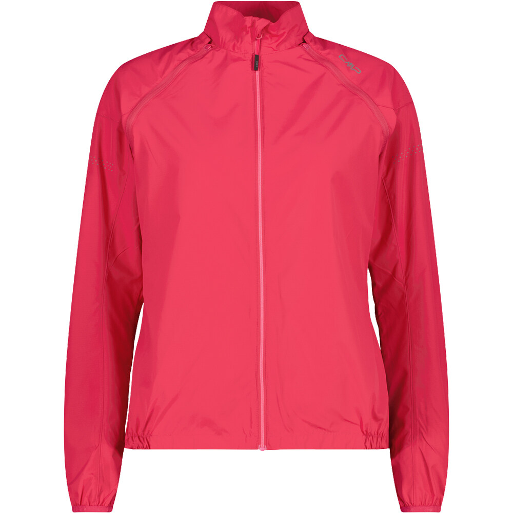 Woman jacket with detachable sleeves cortavientos ciclismo mujer Rojo (44)
