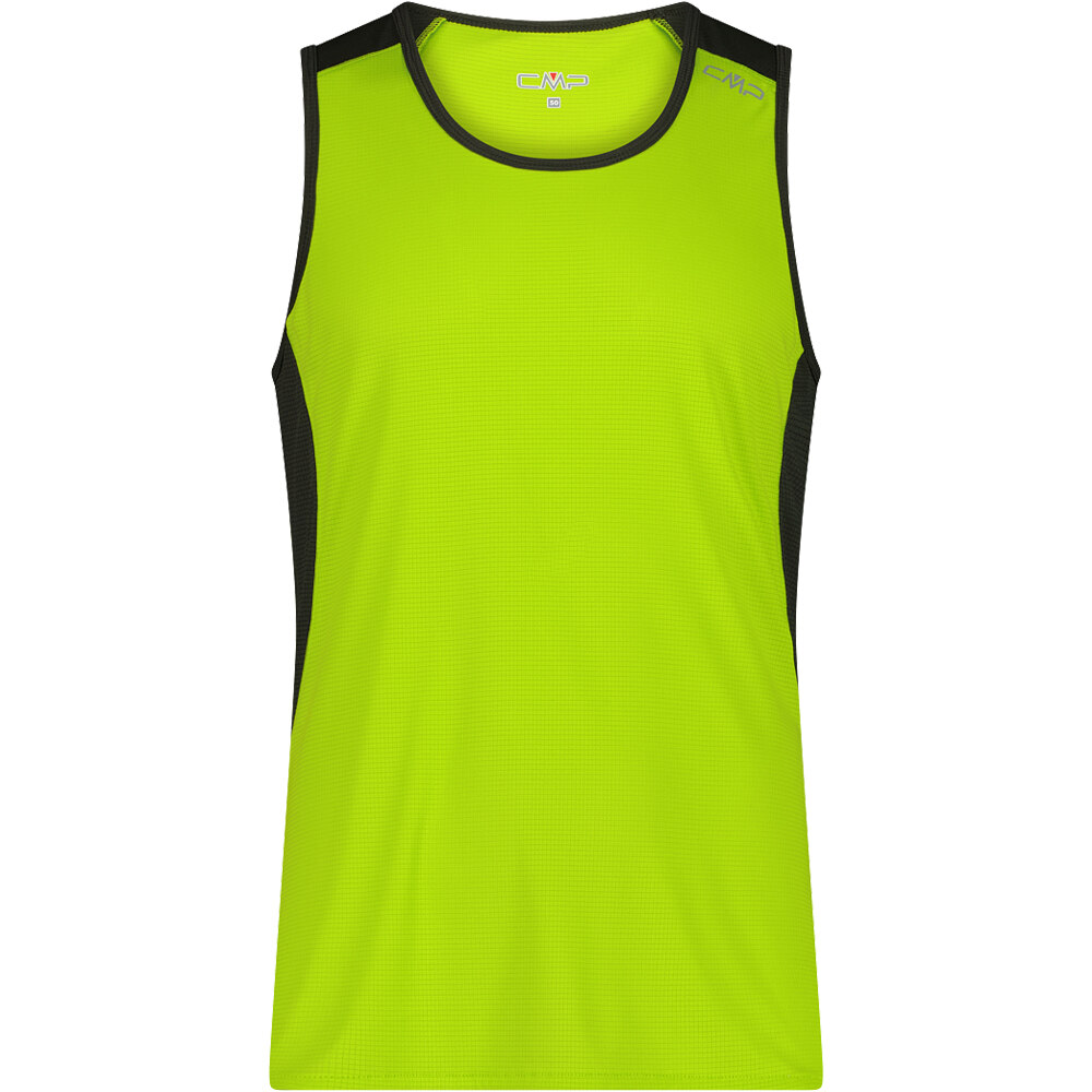 Man top camiseta montaña manga corta hombre Verde (54)