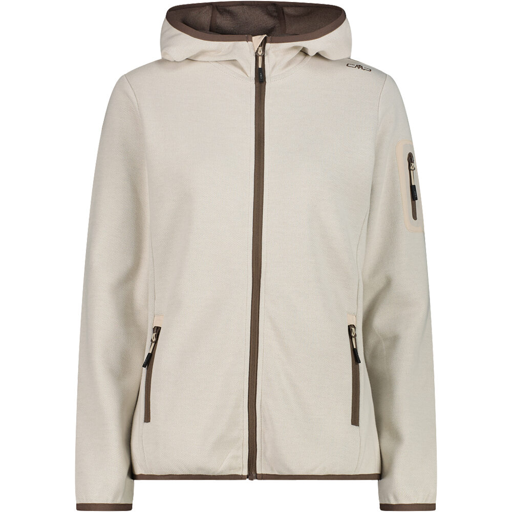 Woman jacket fix hood chaqueta outdoor mujer Beige (34)