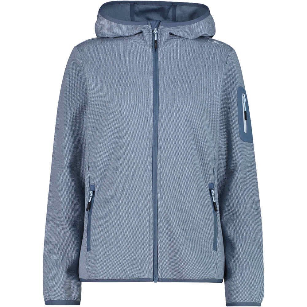 Woman jacket fix hood chaqueta outdoor mujer Azul (36)