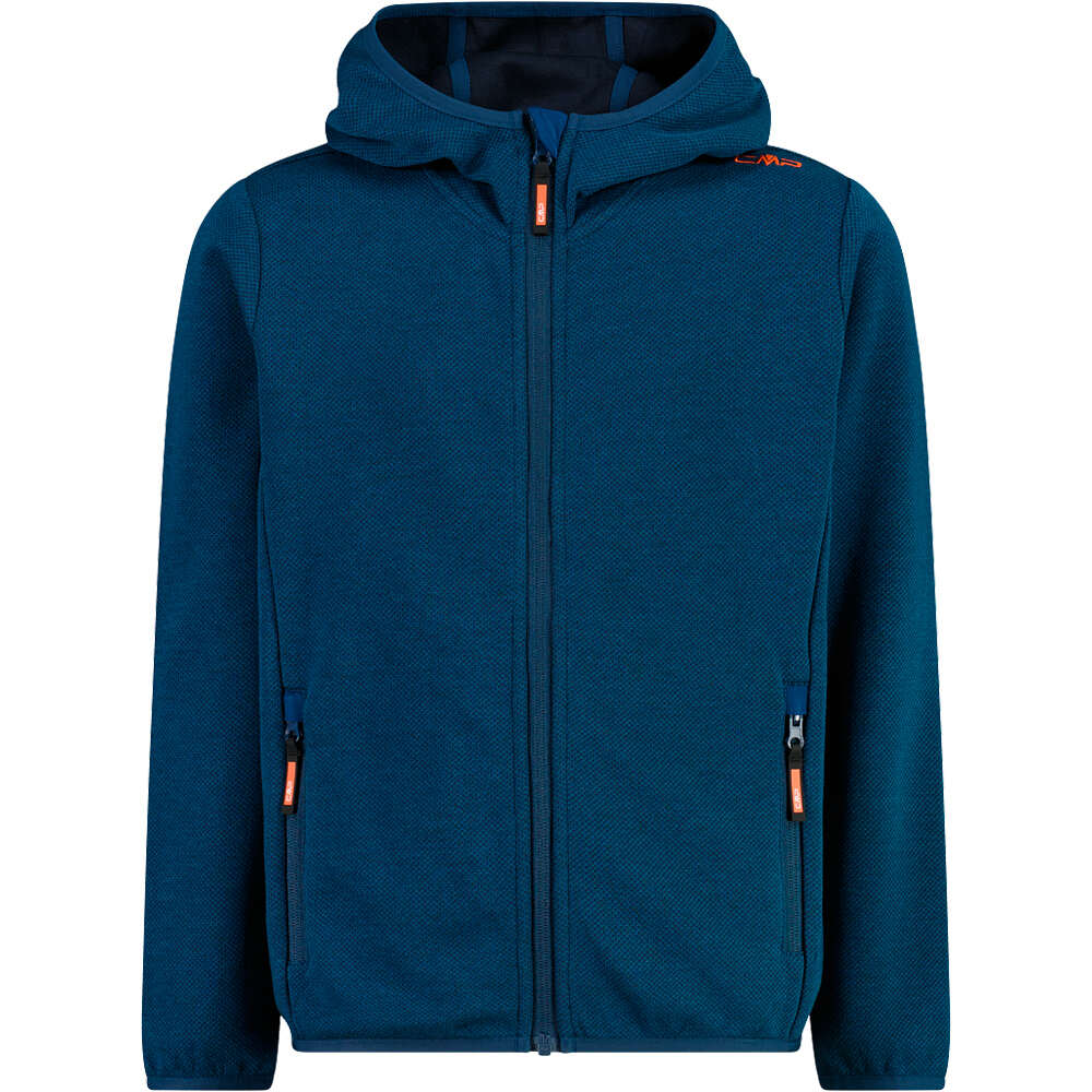 Cmp kid jacket fix hood forro polar niño