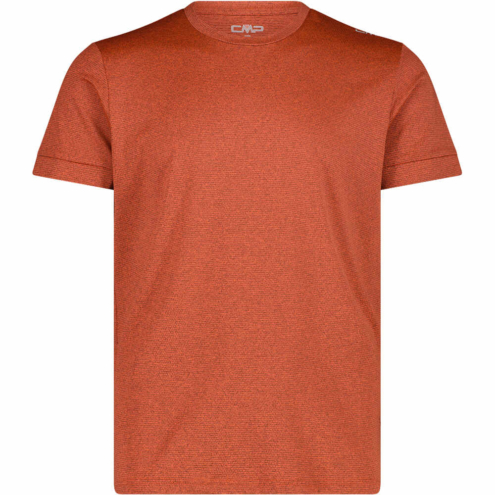 Man t-shirt camiseta montaña manga corta hombre Naranja (50)