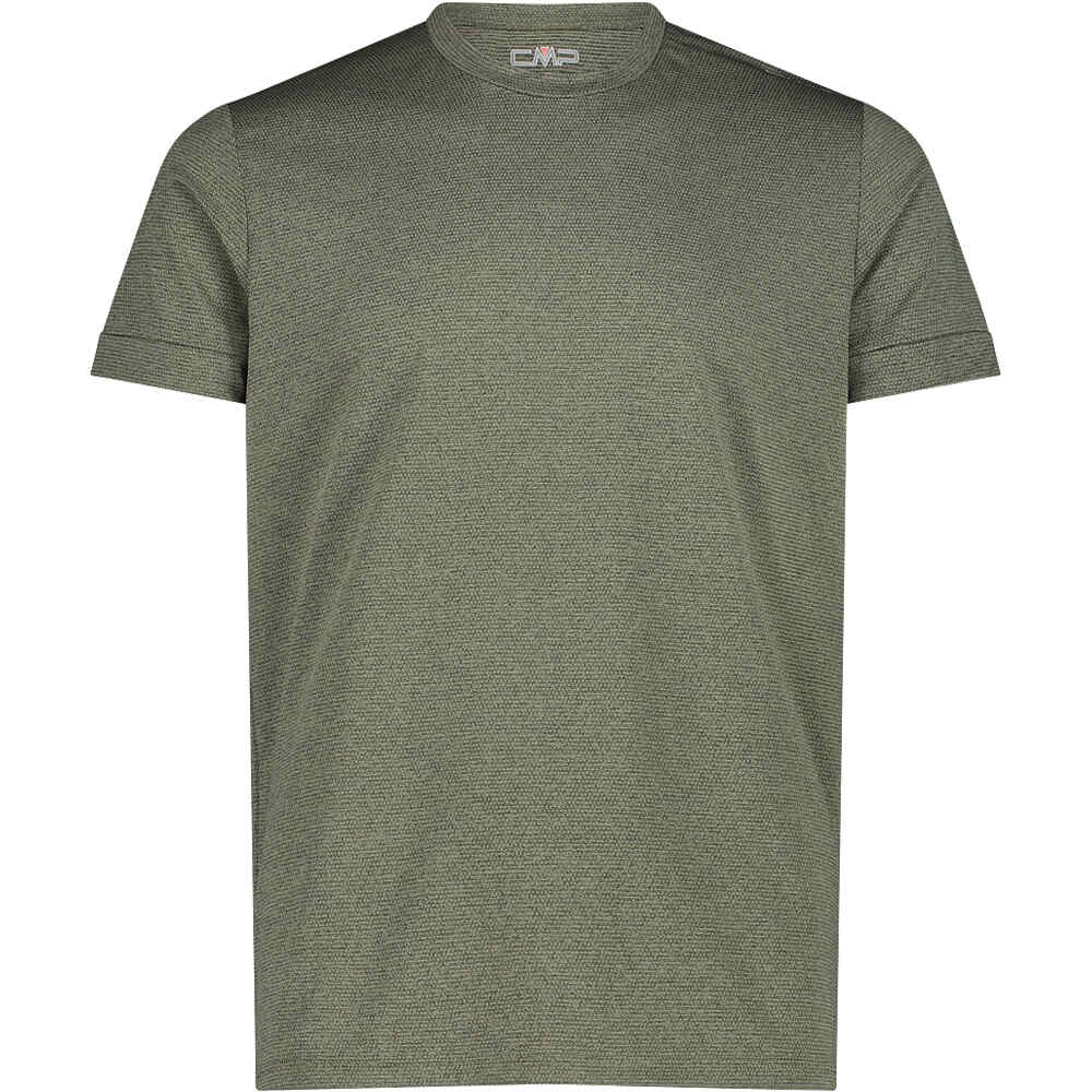 Man t-shirt camiseta montaña manga corta hombre Verde (52)