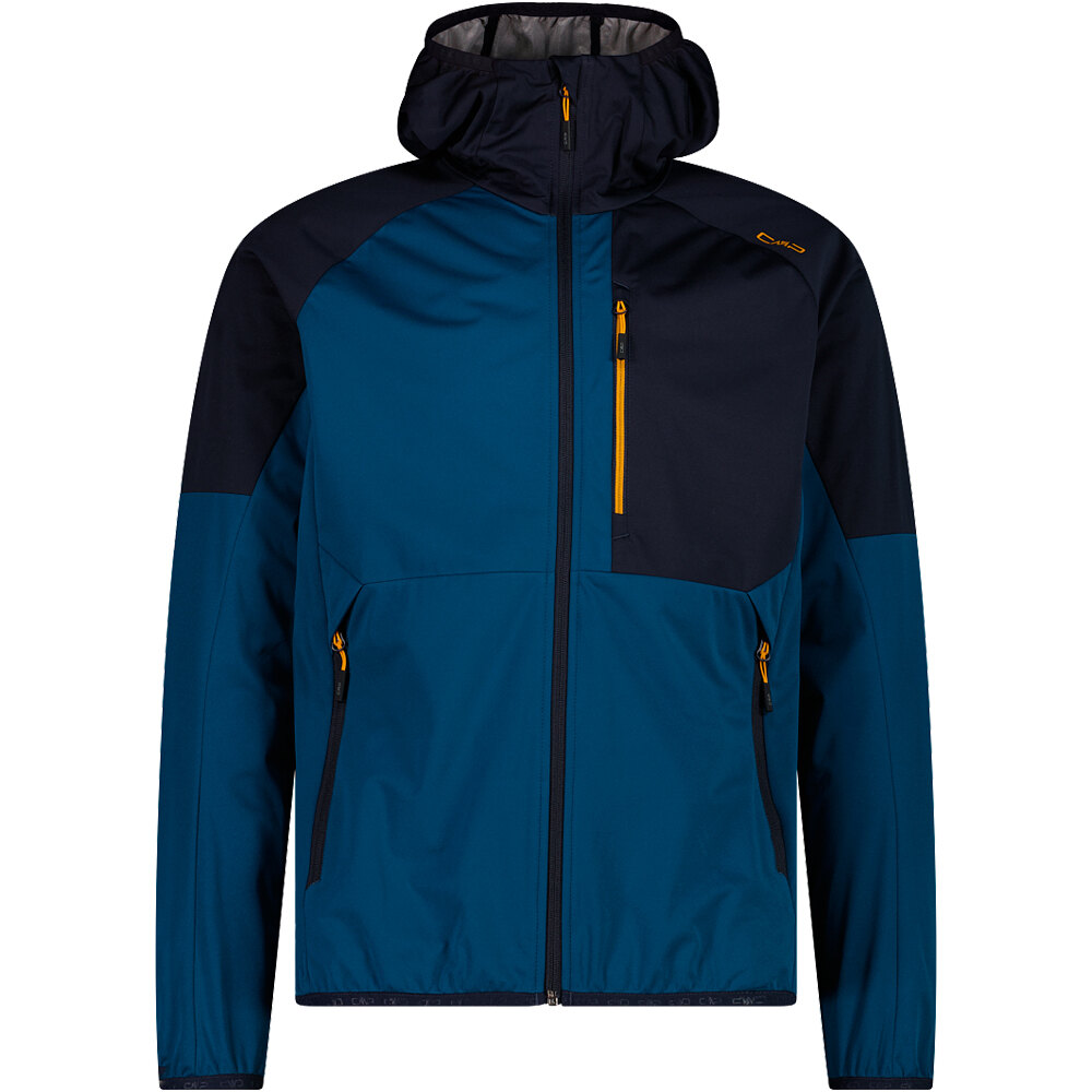 Man jacket fix hood chaqueta softshell hombre Azul (52)