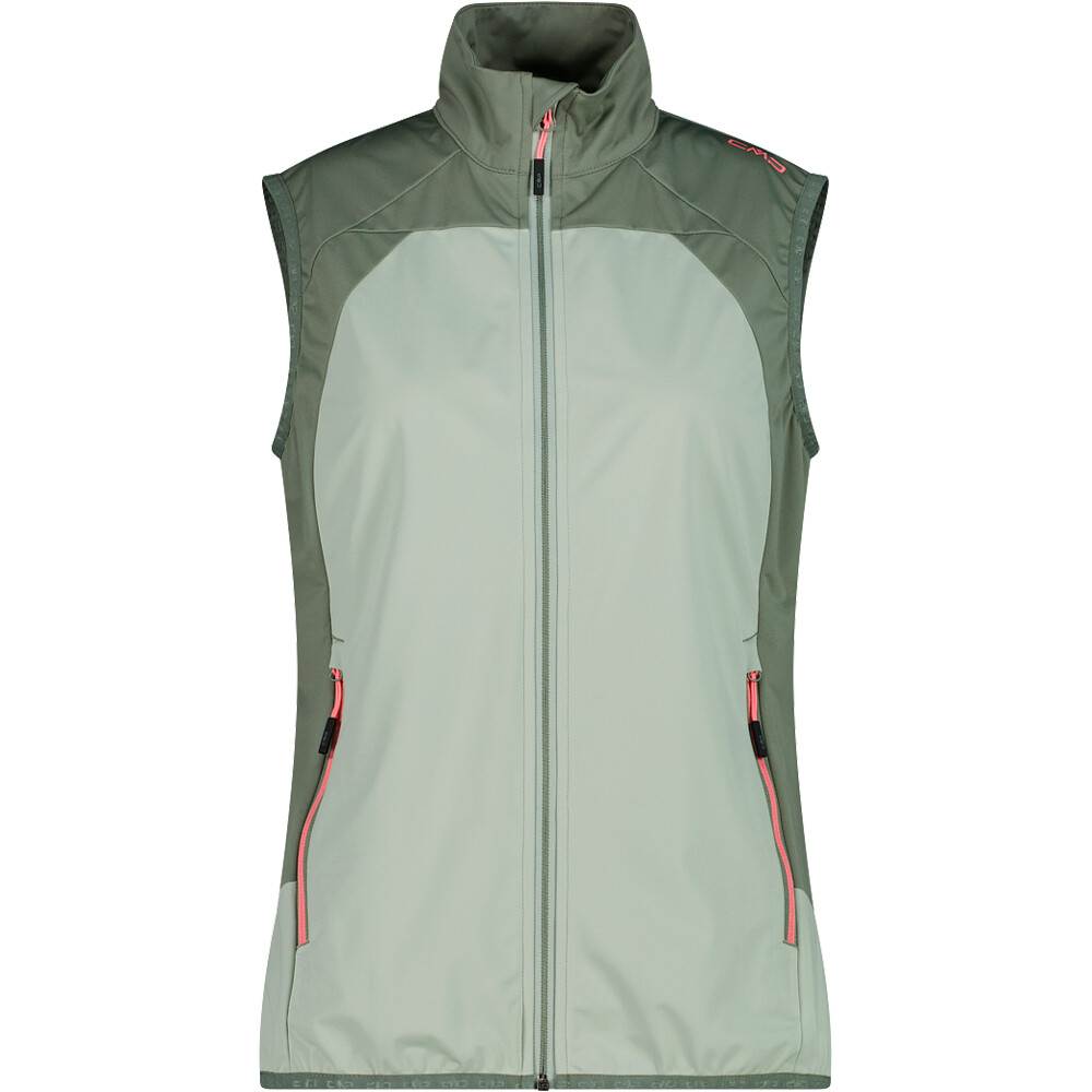 Woman vest chaleco outdoor mujer Verde (36)