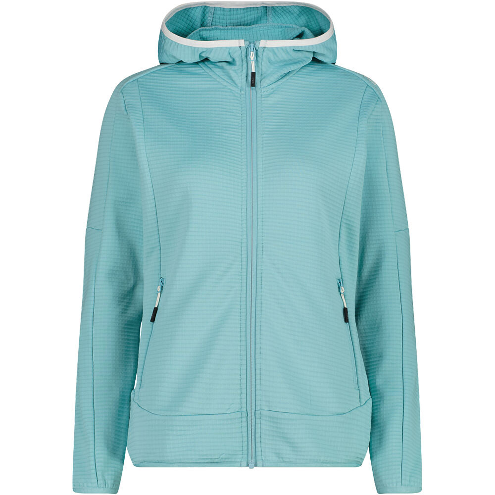 Woman jacket fix hood forro polar mujer Verde (38)