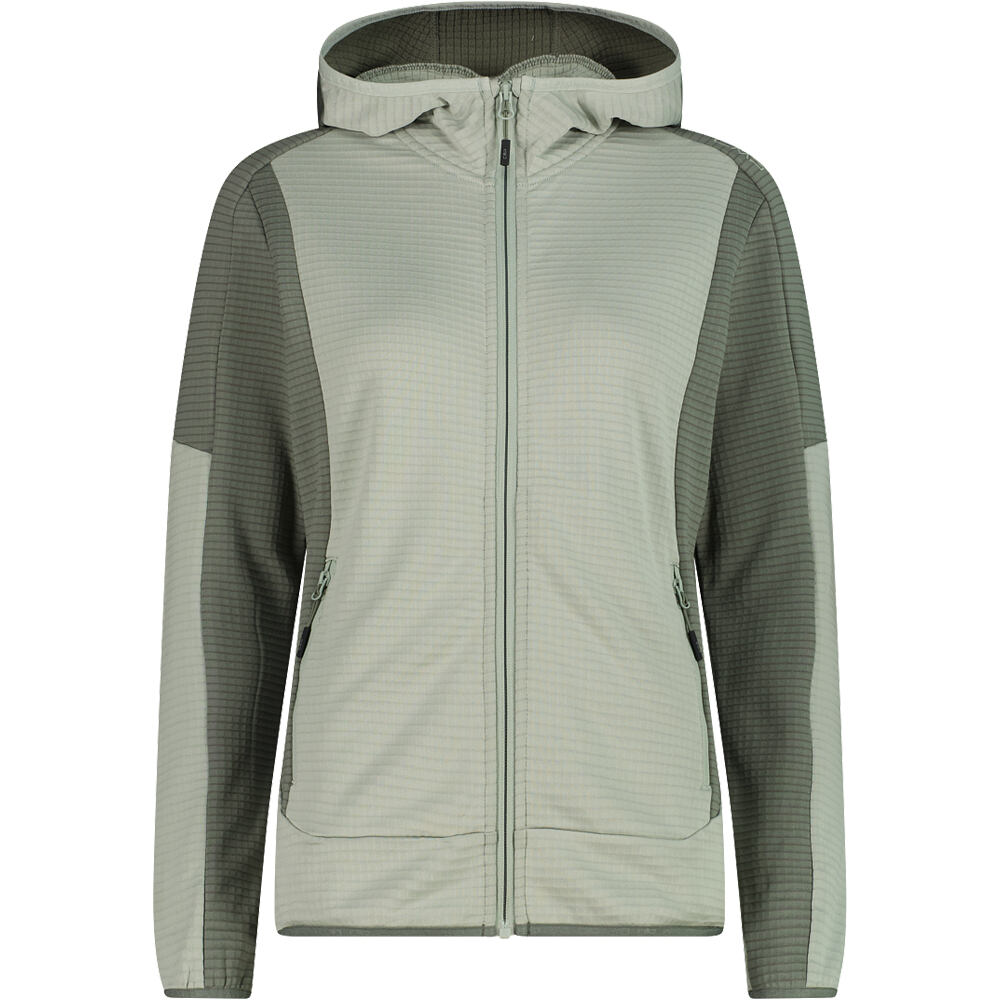 Woman jacket fix hood forro polar mujer