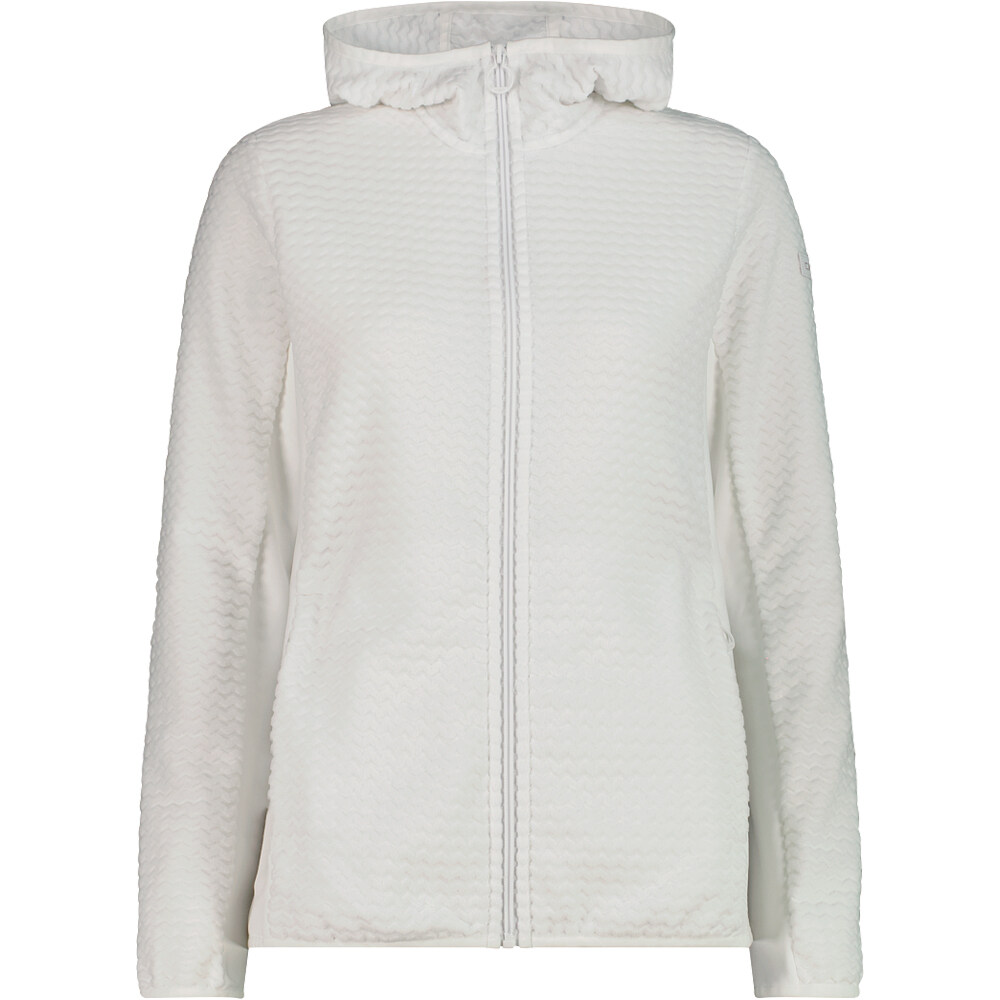 Woman jacket fix hood forro polar mujer Blanco (40)