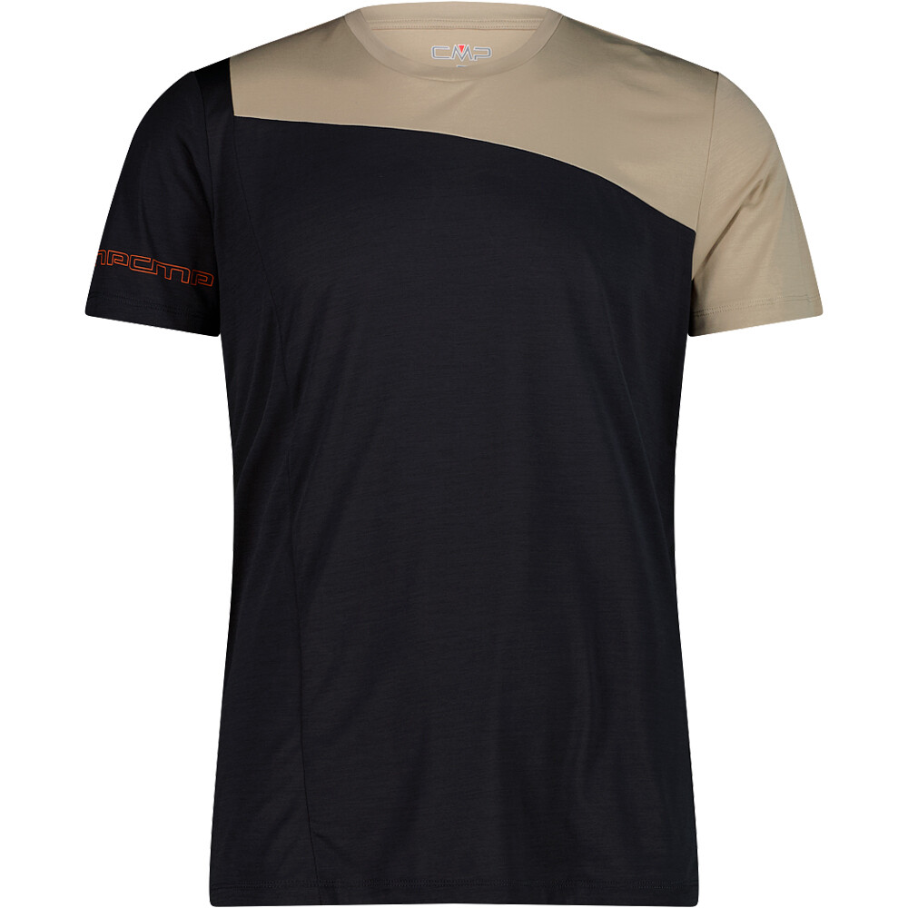 Man t-shirt camiseta montaña manga corta hombre Gris (56)