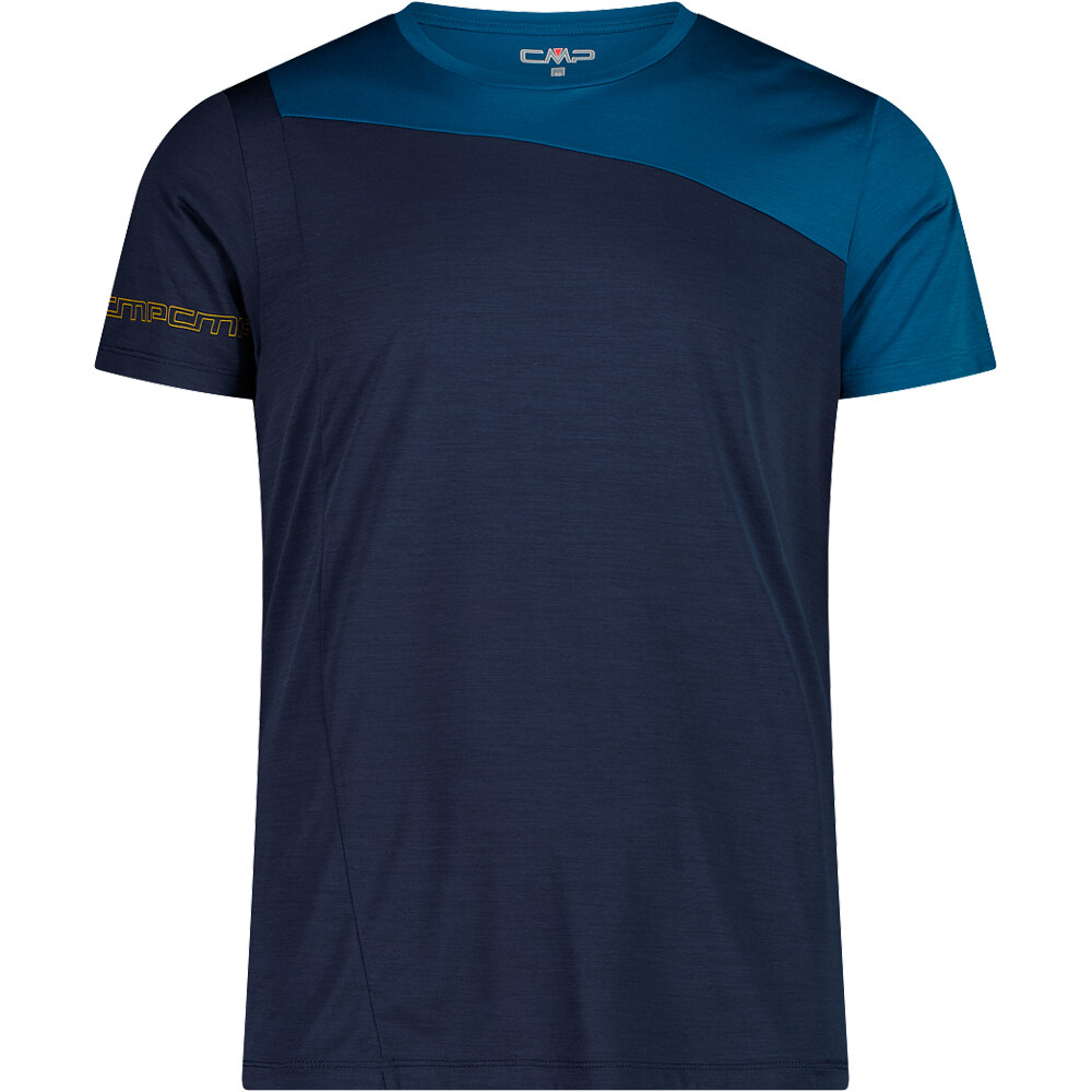 Man t-shirt camiseta montaña manga corta hombre Marino (52)