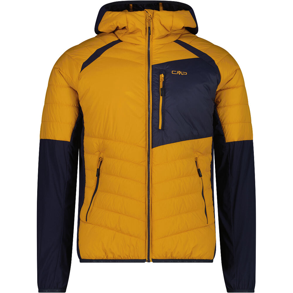 Man jacket hybrid fix hood chaqueta outdoor hombre Naranja (50)