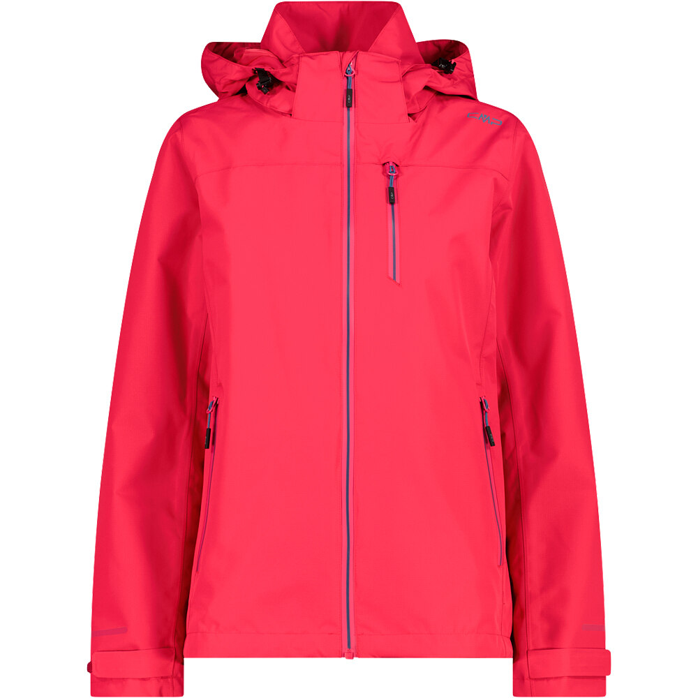 Woman jacket zip chaqueta impermeable mujer Rojo (42)