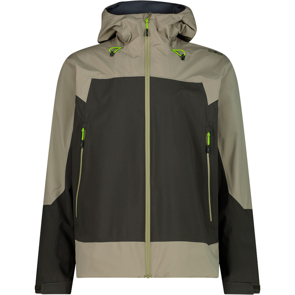 Man jacket fix chaqueta impermeable hombre Verde (58)