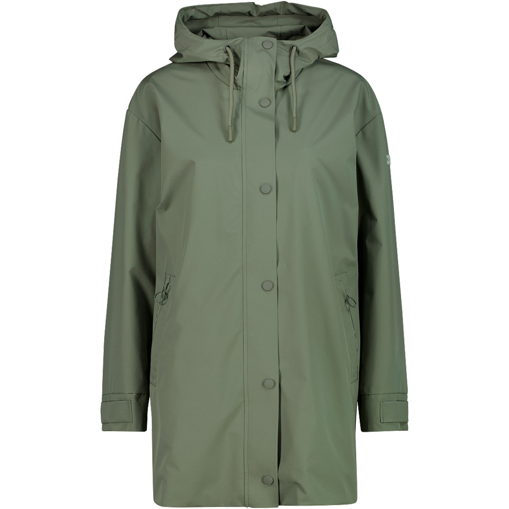 Woman parka fix hood chaqueta outdoor mujer Verde (38)