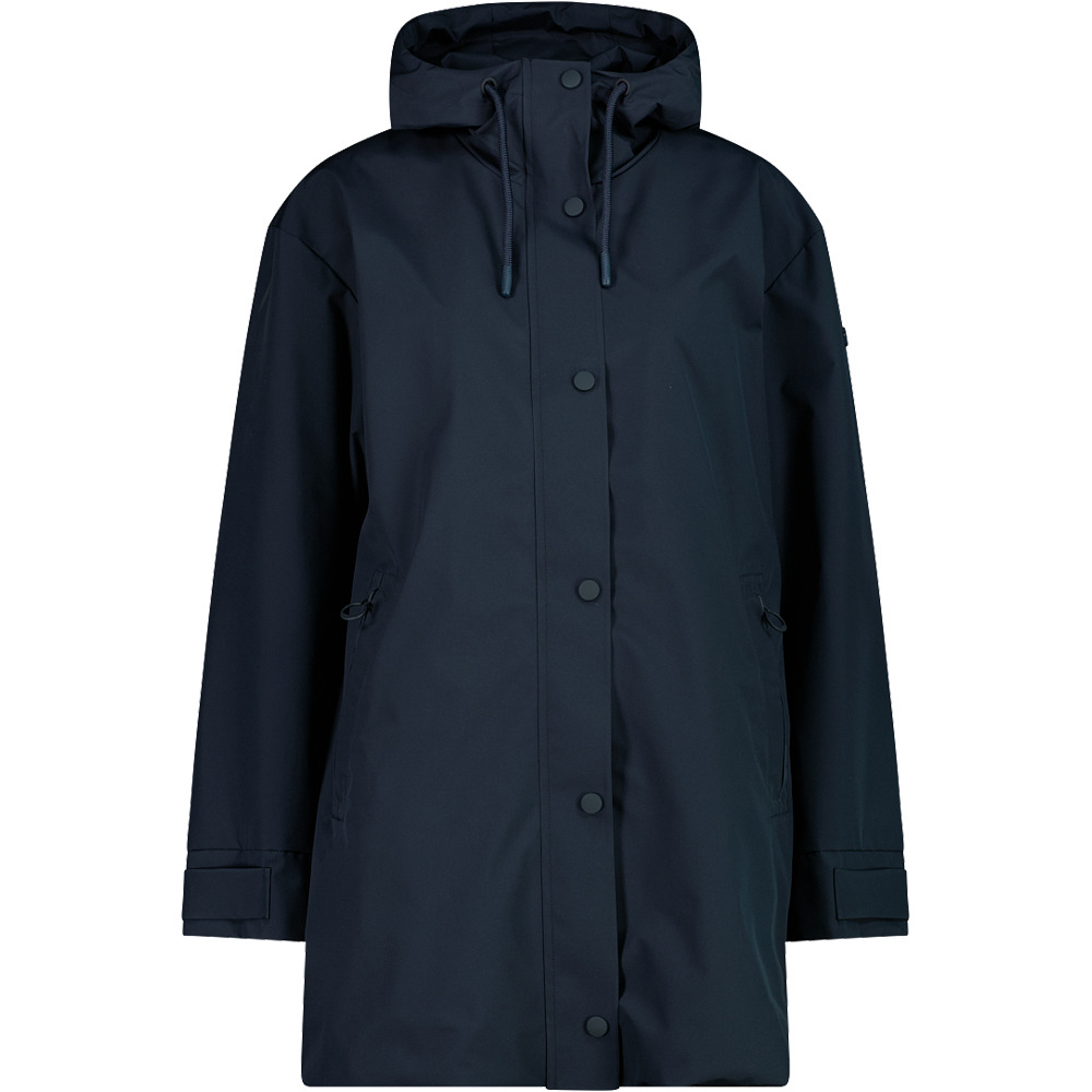 Woman parka fix hood chaqueta outdoor mujer Marino (42)