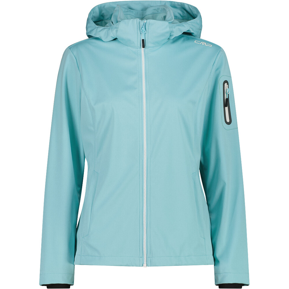 Cmp woman jacket zip hood chaqueta softshell mujer