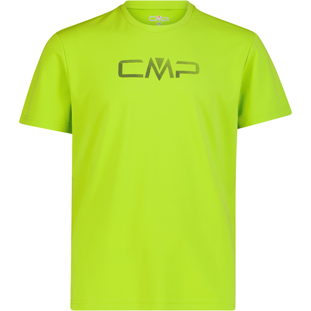 Man co t-shirt camiseta montaña manga corta hombre Verde (48)