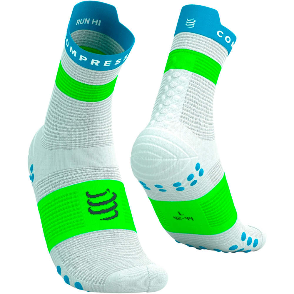 Pro racing socks v40 run high calcetines running Blanco (35-38)