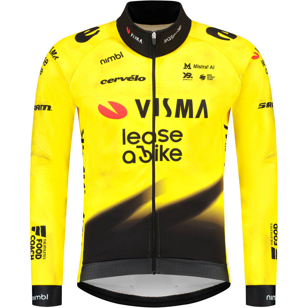 Agu team visma lease replica 2026 cortavientos ciclismo hombre