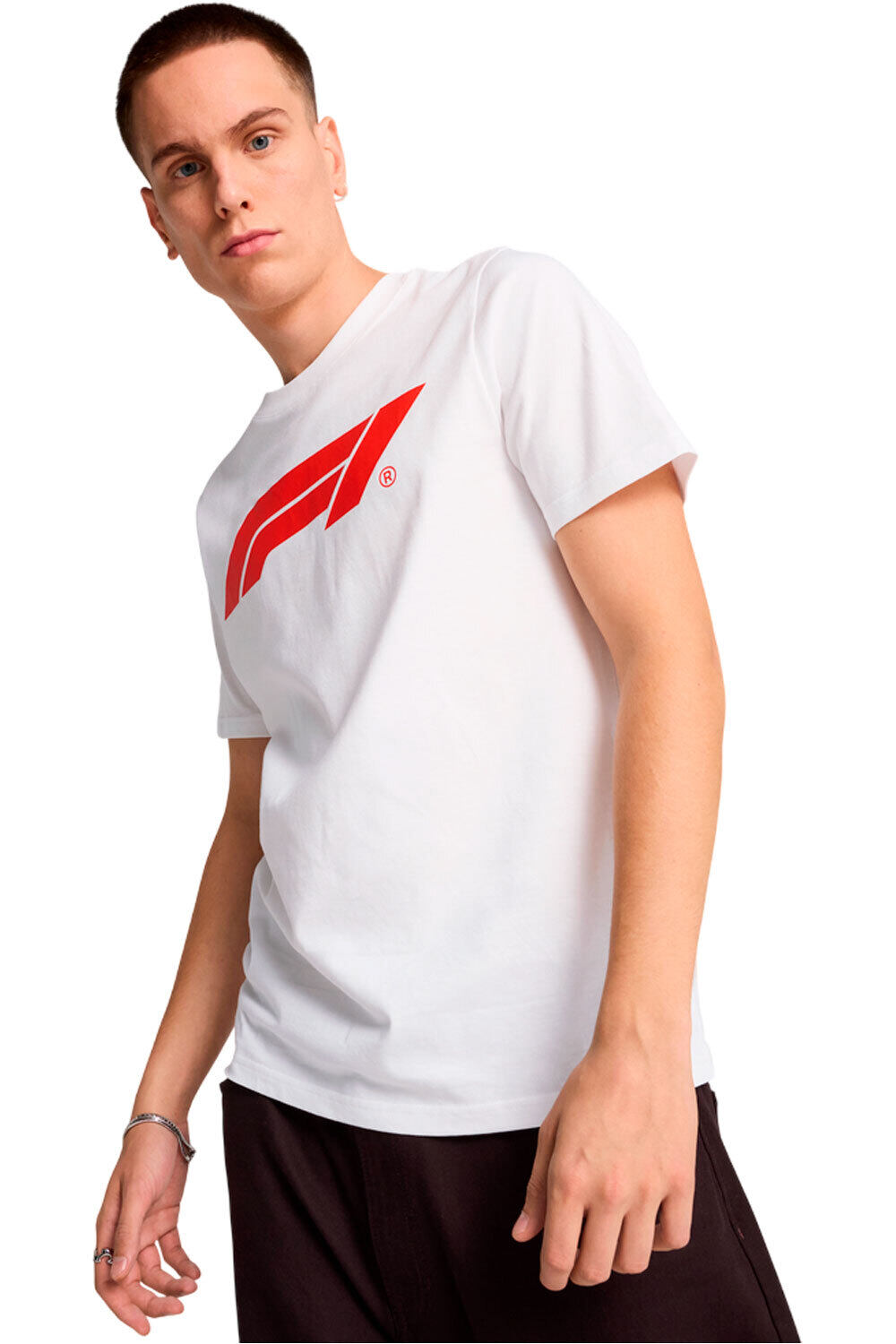 F1 essentials logo camiseta manga corta hombre Blanco (S)