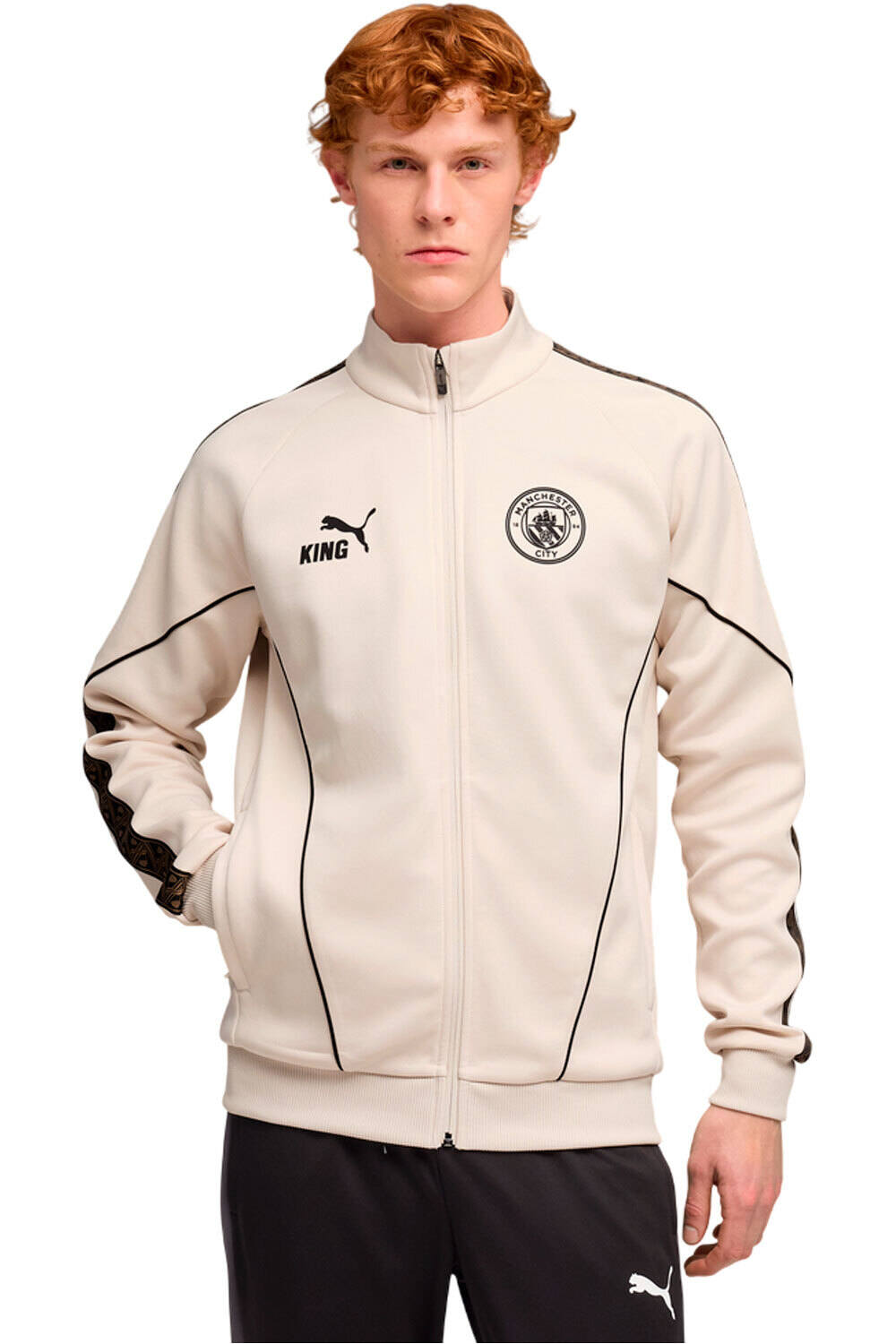 Manchester city anthem king sudadera entrenamiento fĂștbol Blanco (M)