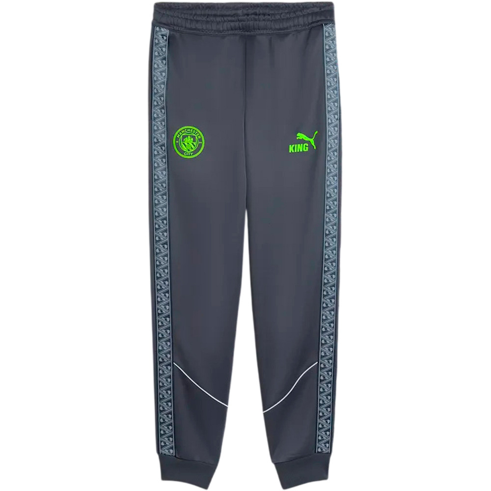 Manchester city king anthem pantalones futbol Gris (S)