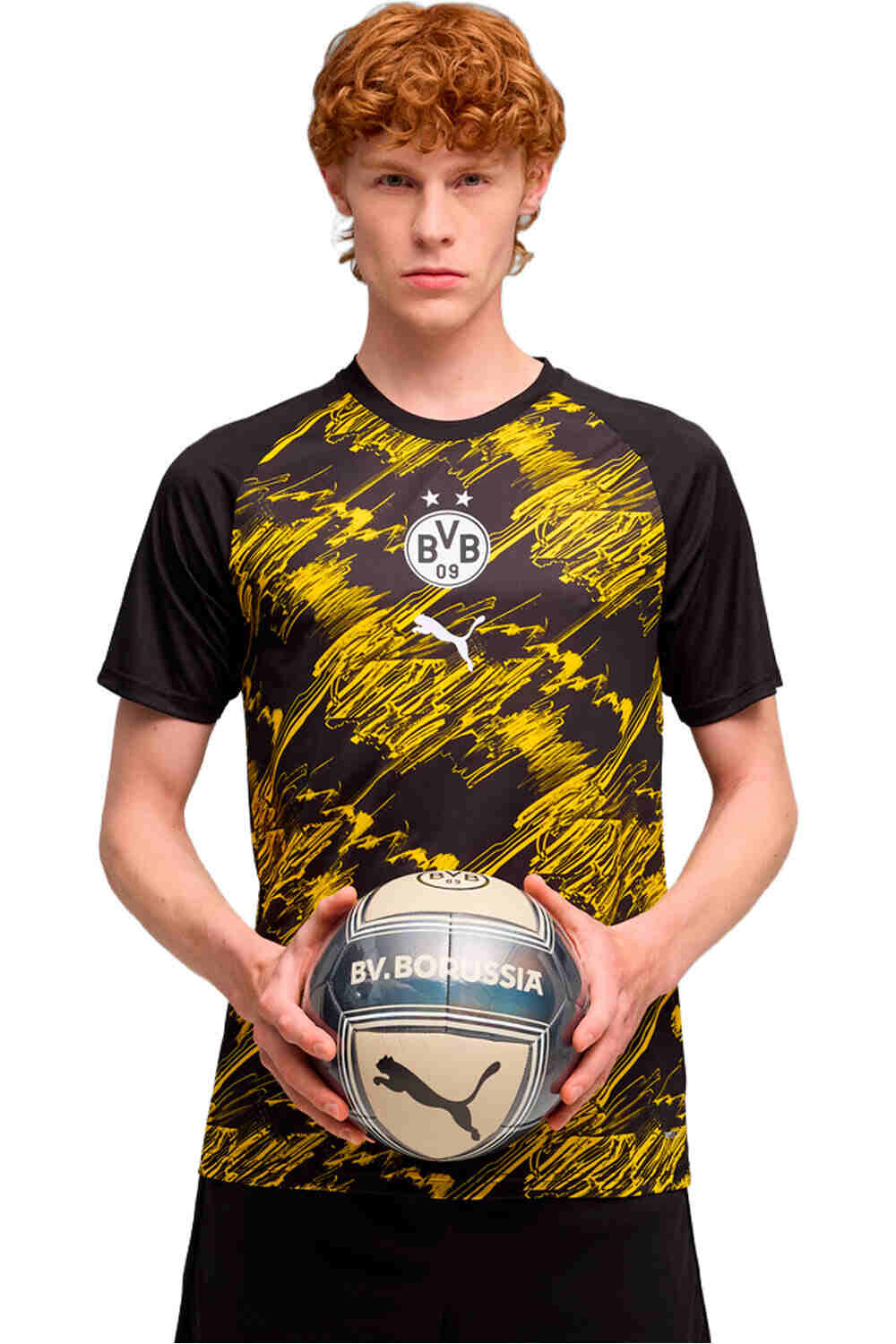 Borussia dortmund 25/26 prematch camiseta de fĂștbol oficiales Negro (S)