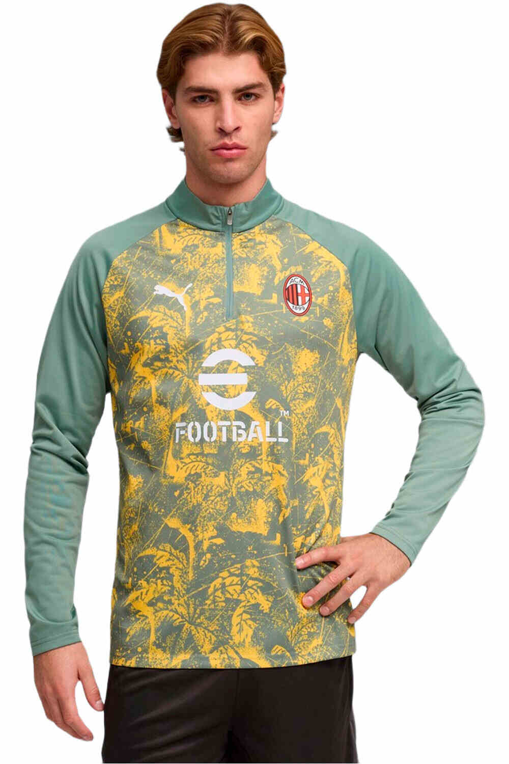 Milan 25/26 entrenamiento camiseta de fútbol oficiales Verde (S)