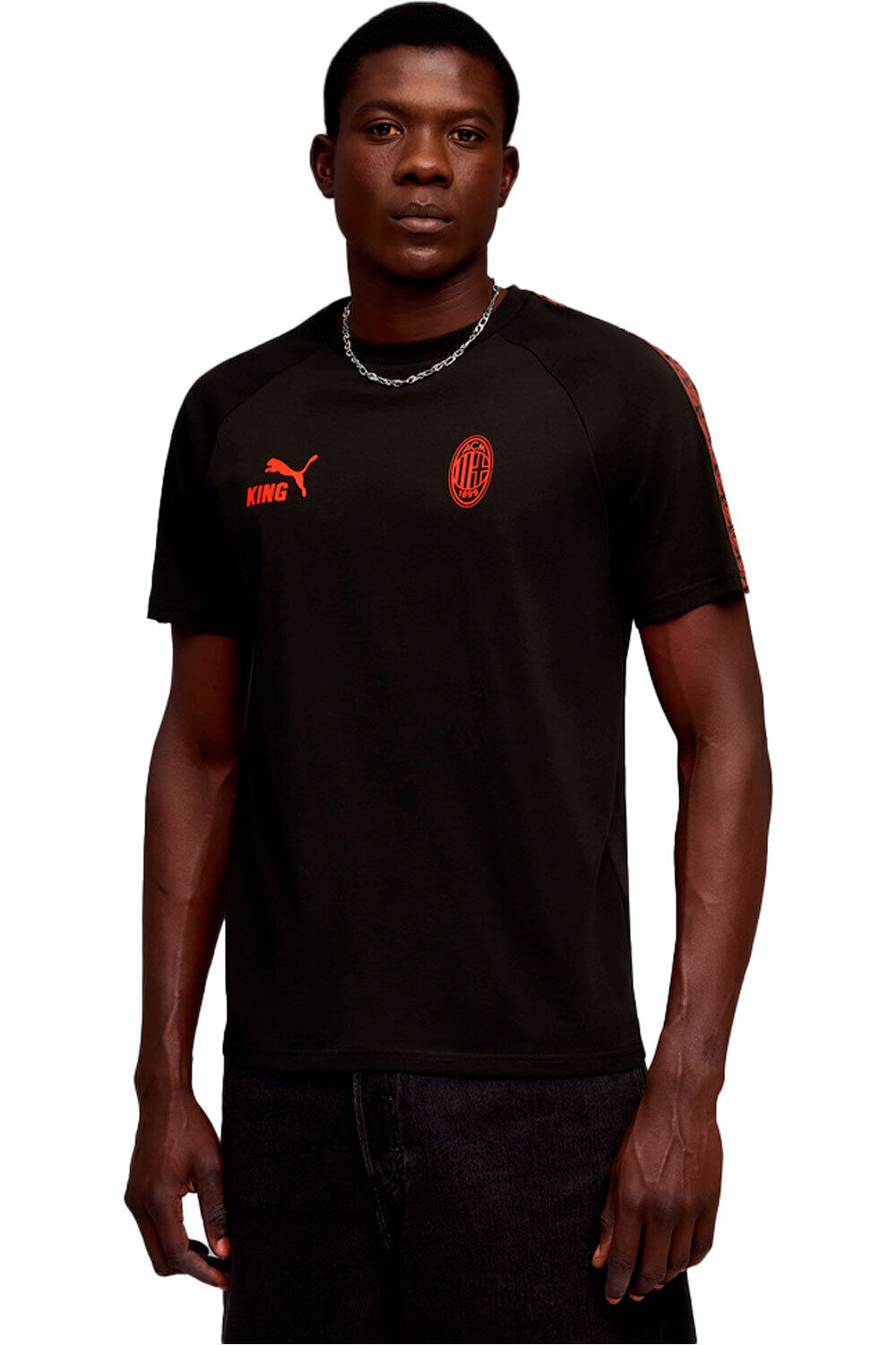 Milan king camiseta manga corta hombre Negro (S)