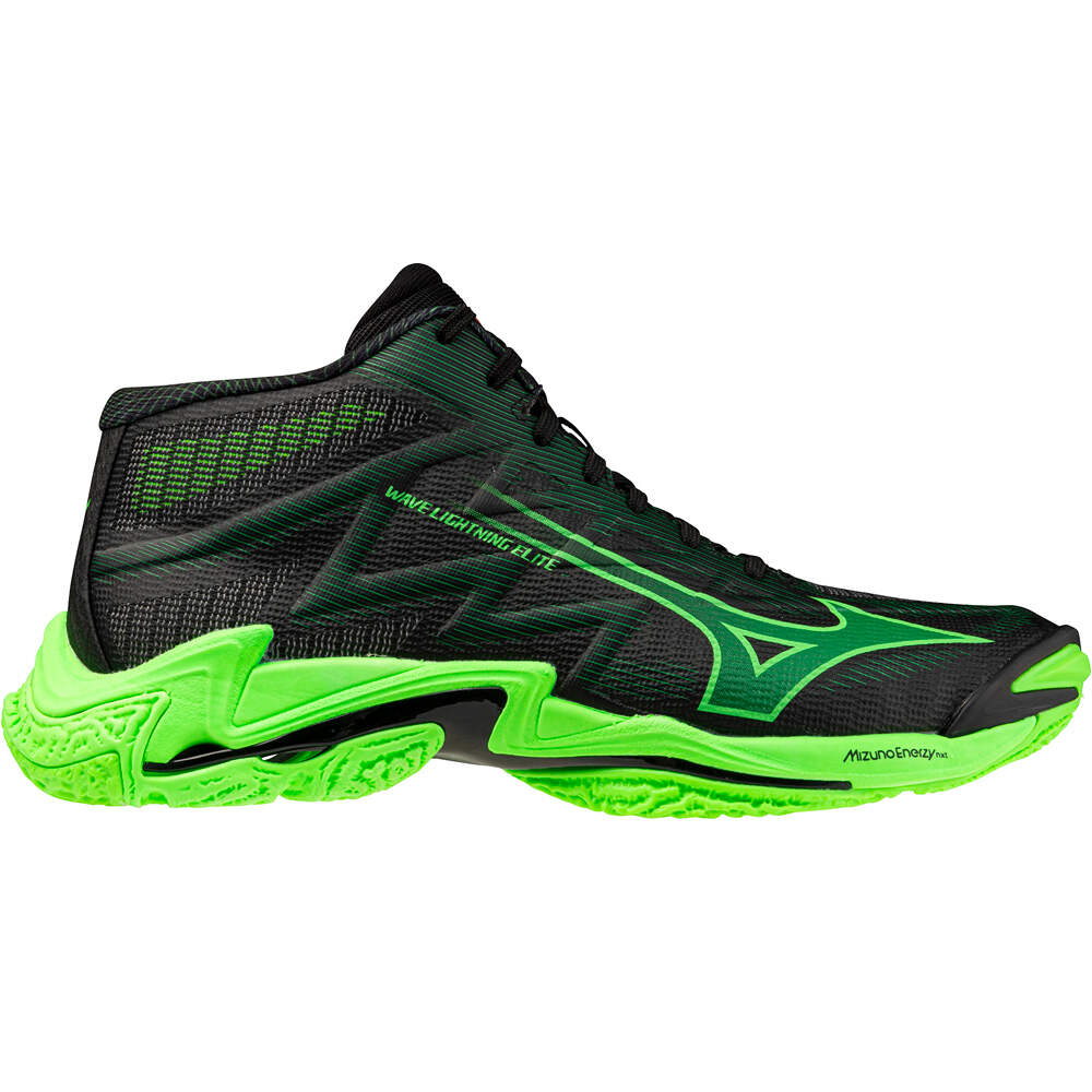 Wave lightning elite mid zapatilla indoor hombre Negro (50)