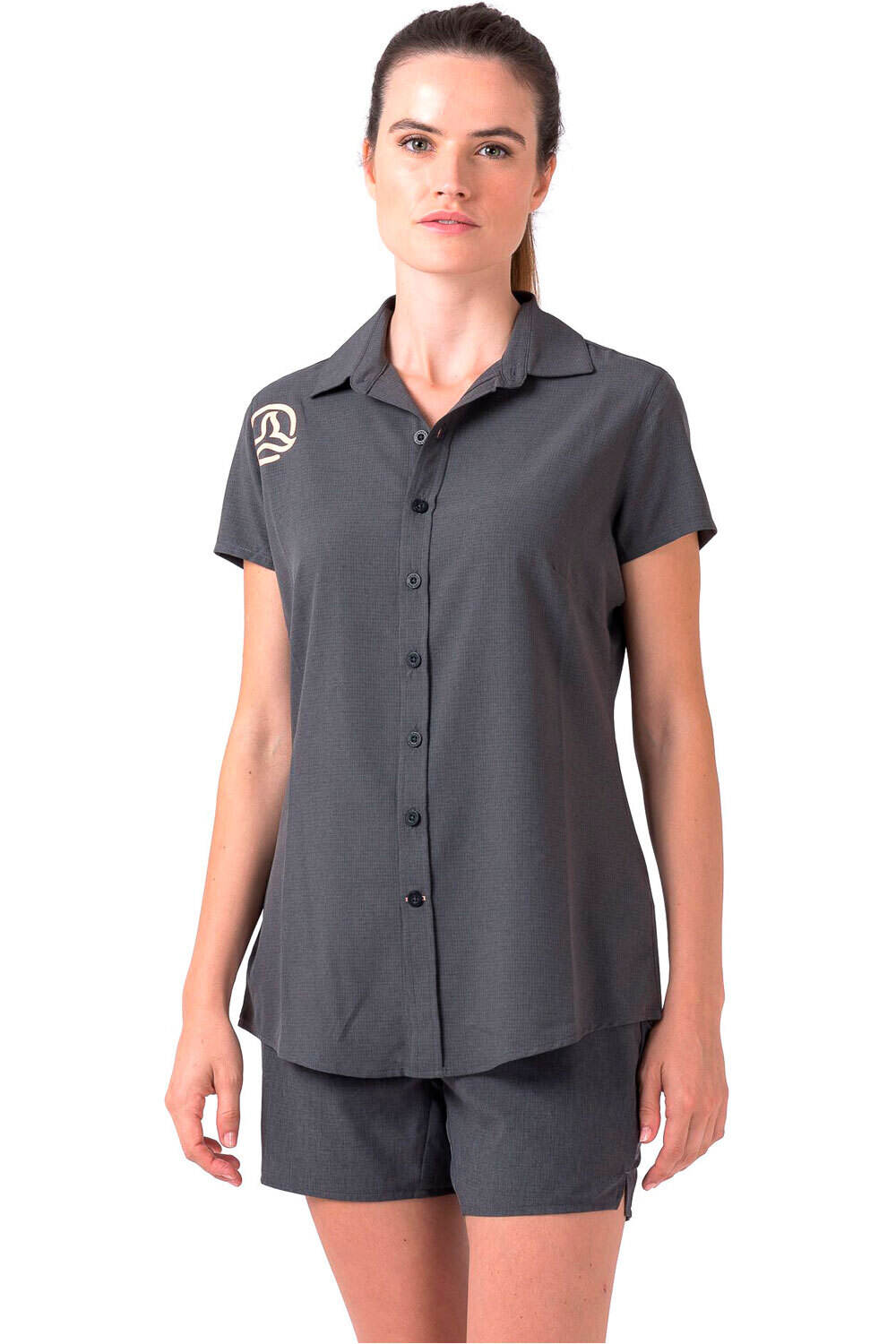 Kotnia camisa montaña manga corta mujer Negro (L)