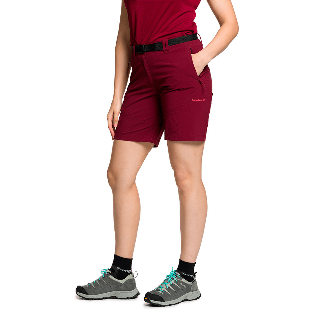 Assy pantalón corto montaña mujer Granate (XL)