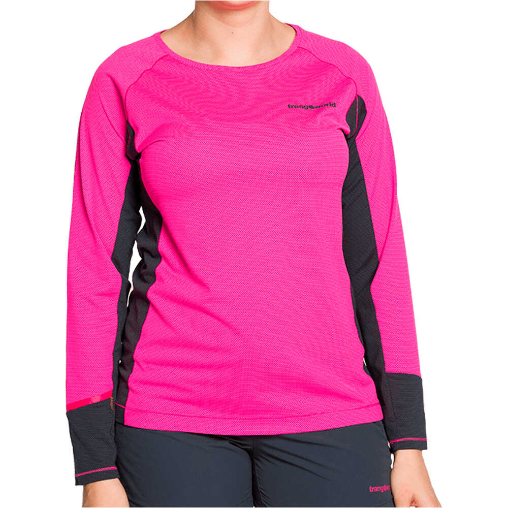 Sardala camiseta montaña manga larga mujer Rosa (L)