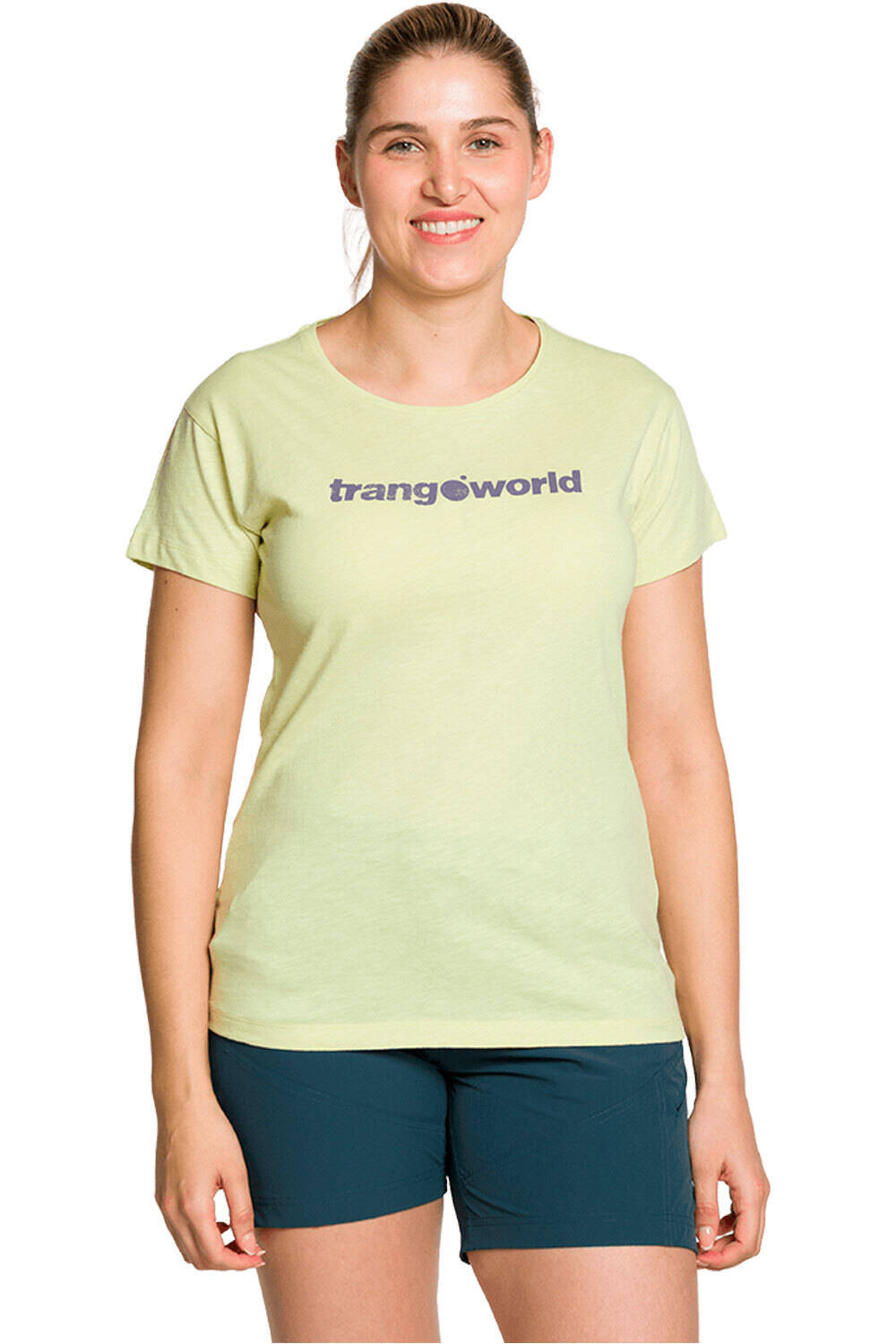 Azagra camiseta montaña manga corta mujer Amarillo (L)