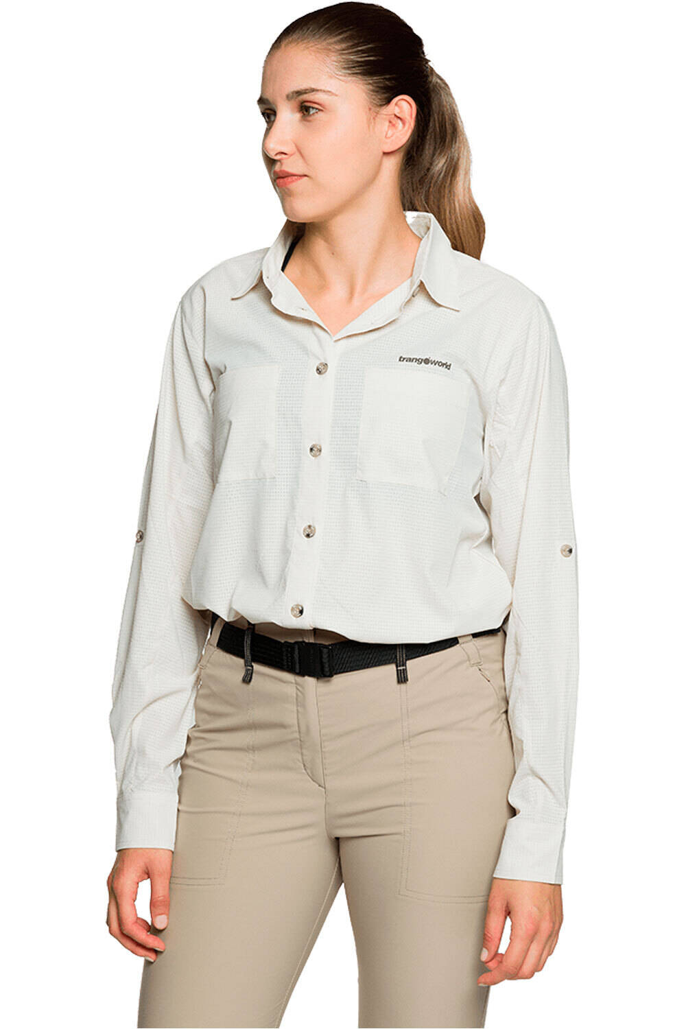 Ardones camisa montaña manga larga mujer Beige (L)