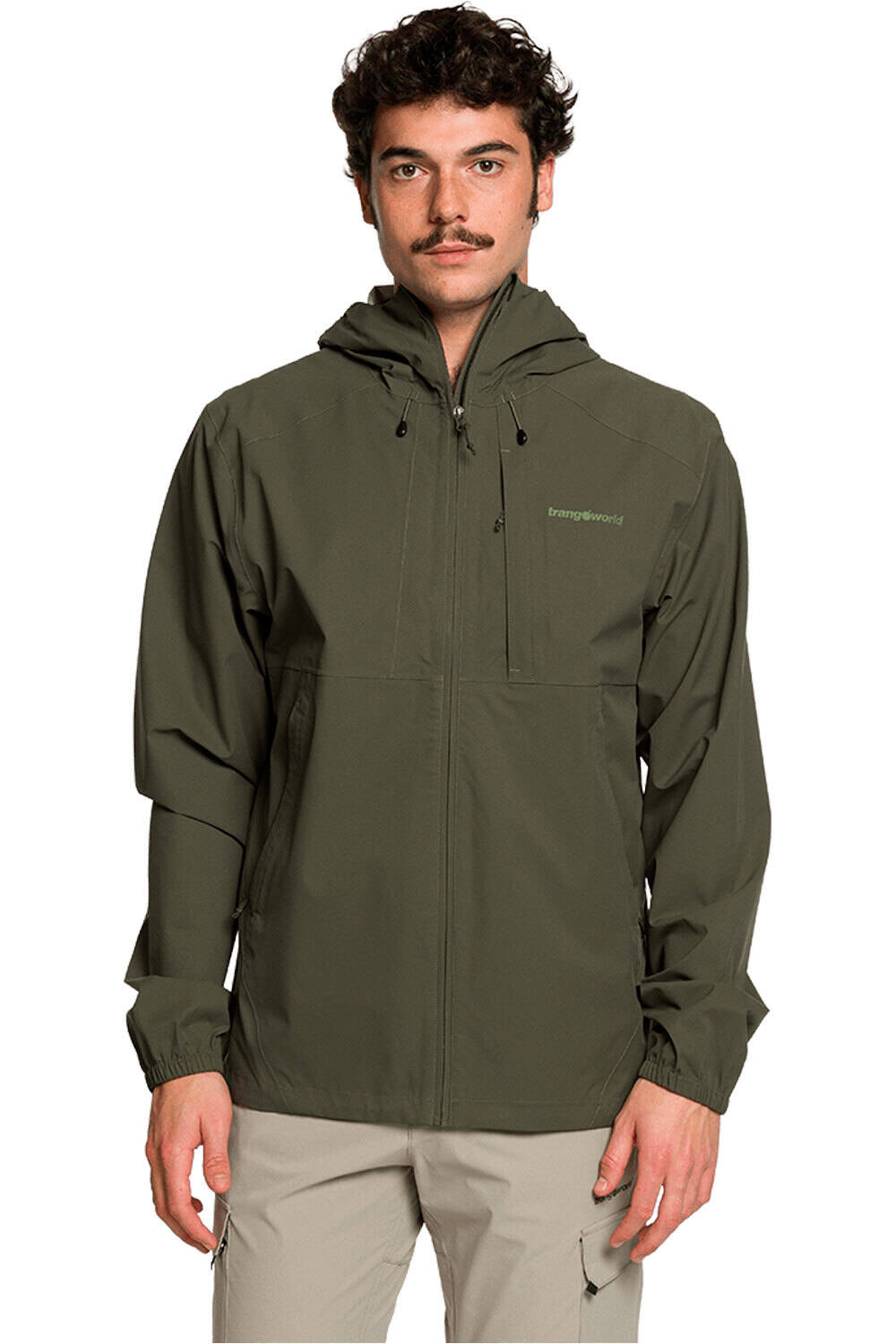 Caicos chaqueta impermeable hombre Verde (XXL)